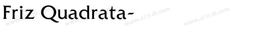 Friz Quadrata字体转换